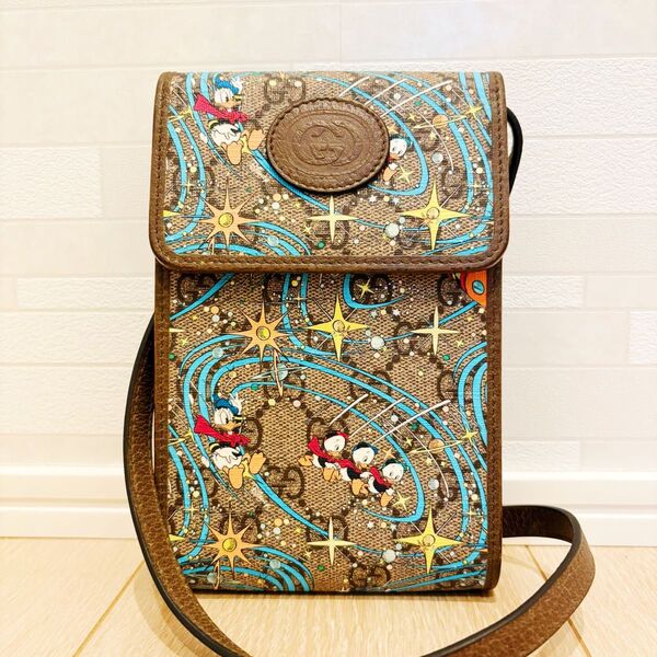 早い者勝ち【極美品】GUCCI グッチ Disney ディズニー コラボ GGスプリーム ショルダーバッグ GG