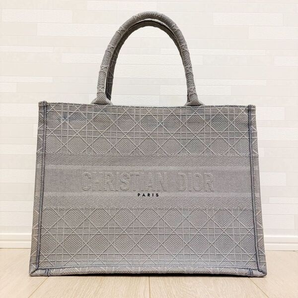 早い者勝ち【極美品】CHRISTIAN DIOR Dior ディオール ブックトート ミディアム トートバッグ ハンドバッグ 正規