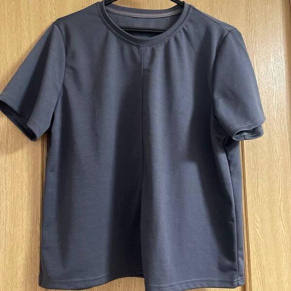 グレー ネイビー 半袖 Tシャツ SHEIN レディース トップス