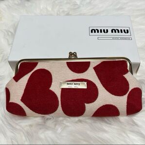 海外限定 ミュウミュウ MIUMIU ノベルティ ポーチ がま口