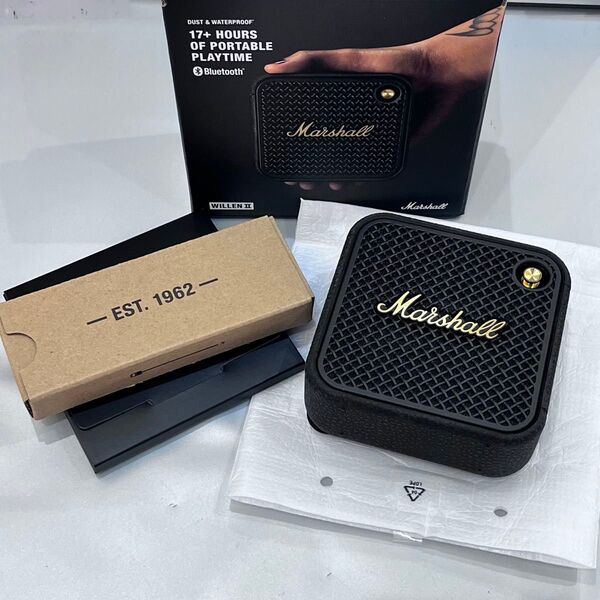 動作確認のみ 新品 Marshall WillenⅡ ポータブルスピーカー ワイヤレス マーシャル 防水