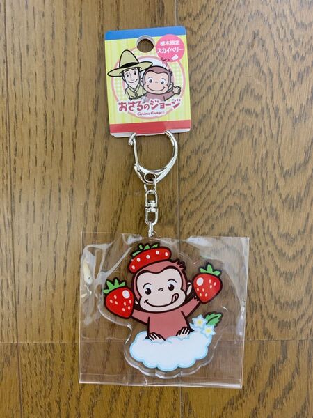 おさるのジョージ ご当地 栃木限定 アクリルキーホルダー 新品未使用 レア 新作