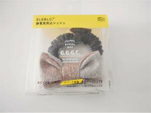 ★新品★　静電気防止・シュシュ　リボンが付いたヘアゴム