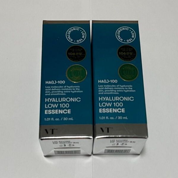 【新品】VT ヒアルロニック100エッセンス 30ml(美容液/水分補給/保湿/ヒアルロン酸) ロー×2
