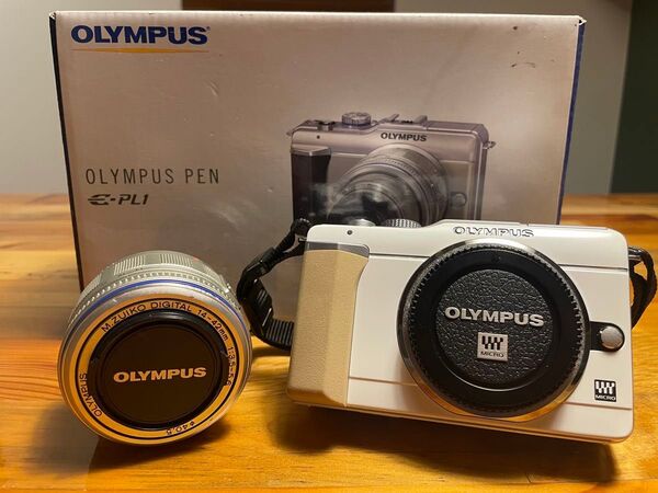 オリンパス OLYMPUS PEN E-PL1 レンズキット ホワイト デジタル一眼カメラ