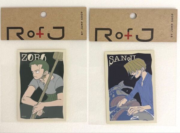 RofJ限定 ワンピース アートステッカー ゾロ サンジ