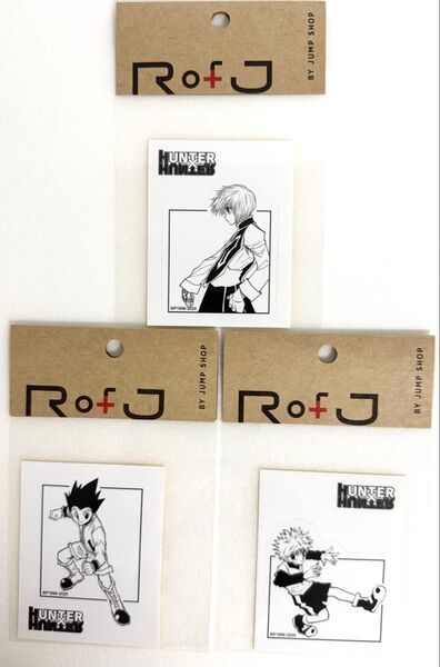 RofJ限定 ハンターハンター アートステッカー ゴン キルア クラピカ 3種セット