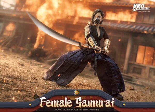【新品未開封】BROtoys『女性侍』1/12スケール アクションフィギュア 和風剣客武士 戦国
