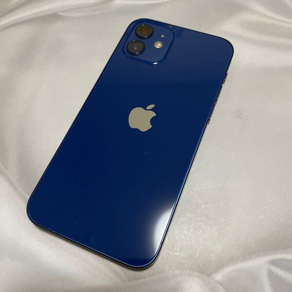 管理No.025017 【バッテリー100%】iPhone12 128GB ブルー SIMフリー 残債・利用制限なし