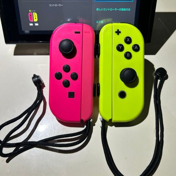 Nintendo Switch Joy-Con ニンテンドー スイッチ ジョイコン 正常動作品 ネオンイエロー ネオンピンク