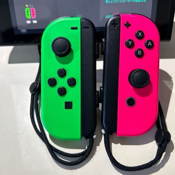 Nintendo Switch Joy-Con ニンテンドー スイッチ ジョイコン 正常動作 スプラトゥーン ストラップ付き