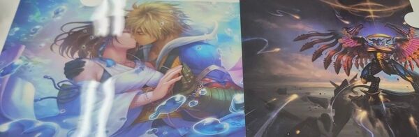 FINAL FANTASY ローソン ファイナルファンタジー クリアファイル ティーダ ユウナ バハムート マジックザギャザリング