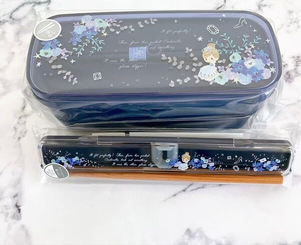 フェアリーテイル シンデレラ 2段 ランチボックス お弁当箱 箸付き 箸セット