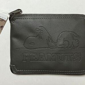 SNOOPY PEANUTS スヌーピー エコバッグ カーキ 折りたたみポーチ型 川辺株式会社