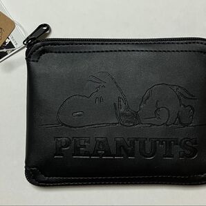 SNOOPY PEANUTS スヌーピー エコバッグ ブラック 折りたたみポーチ型 川辺株式会社