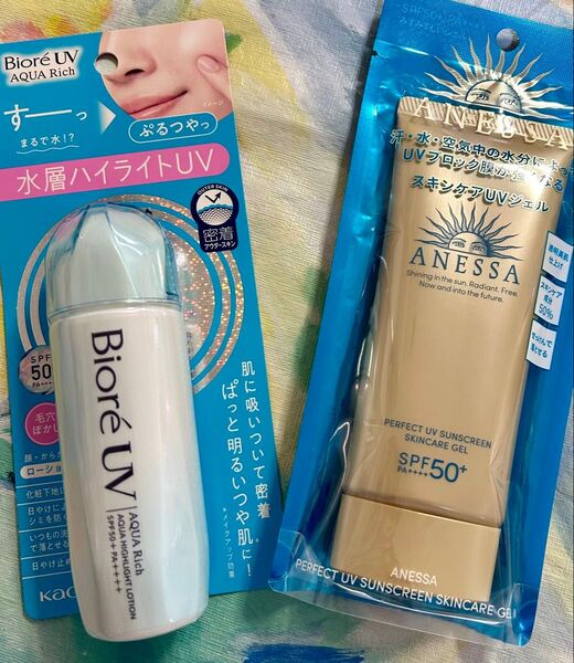 お得2点セット☆アネッサ &Biore UV AQUA Rich 日焼け止め セット
