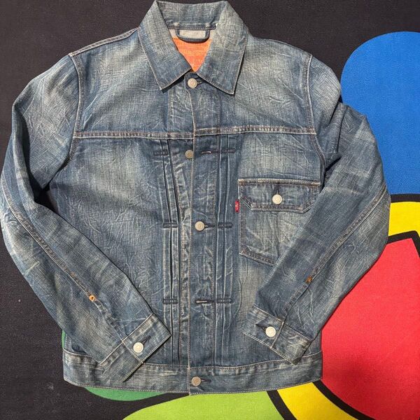 Levi's type 1st 復刻 レインボーステッチ リーバイス デニムジャケット トラッカージャケット ファースト土日値下