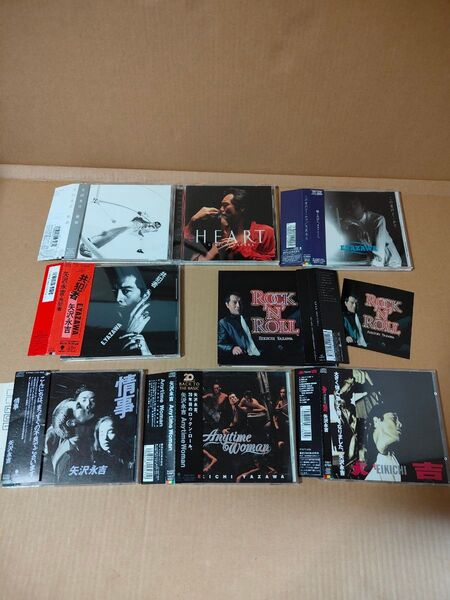 矢沢永吉「情事/横顔/ロックン・ロール/共犯者 等」8種類の中古CD セル盤