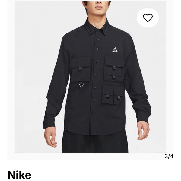 【新品】シャツ Nike ACG Devastation Trail M Dri-FIT ドライフィット ブラック 長袖シャツ