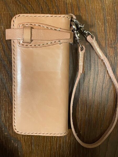 サドルレザー ナチュラル ウォレット 長財布 天神ワークス ハンドメイド