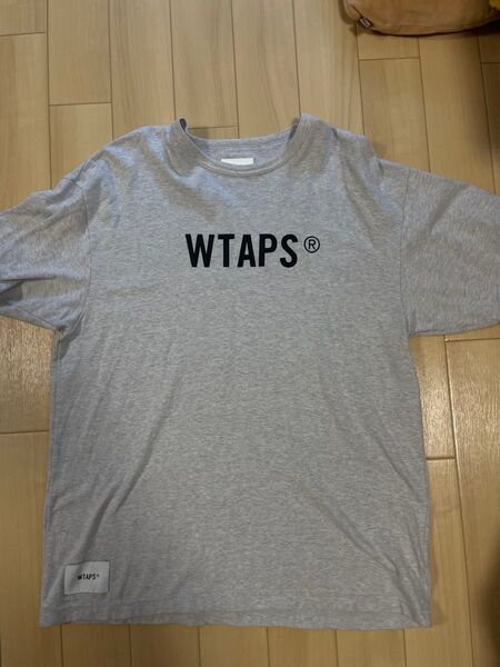 WTAPS (ダブルタップス) 24SS SIGN / SS / COTTON. TSSC ロゴ Tシャツ グレー