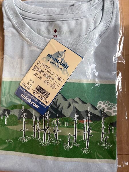 新品未使用 mont-bell モンベル WIC.T Women's 石鎚山 Tシャツ XSサイズ