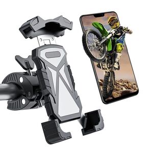 【高品質】自転車 スマホホルダー ロードバイクス バイク 原付 片手操作 360度回転 脱落防止 4.7-7インチのスマホに対応
