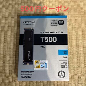 未開封新品 crucial T500 with heatsink PRO 1TB PCle Gen4 NVMe M.2 SSD
