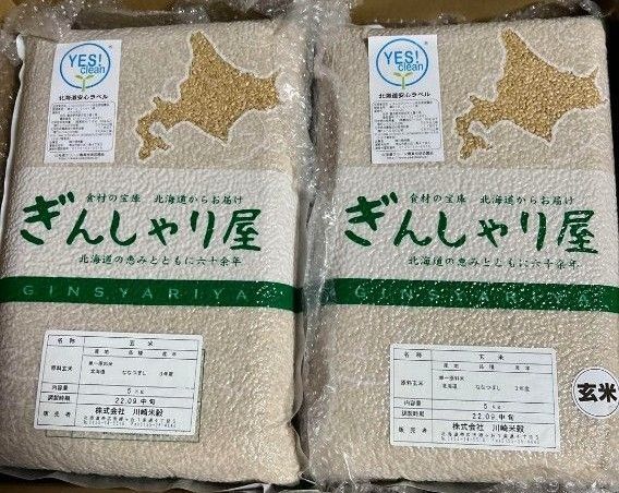 令和3年度産 ななつぼし 10kg ( 5kg × 2個 ) 玄米 北海道産 真空パック