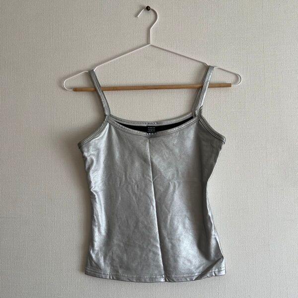 SHEIN キャミソール シルバー
