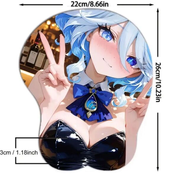 原神 フリーナ おっぱいマウスパッド