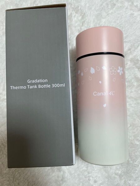 Canal4℃ グラデーションサーモタンクボトル 300ml ピンク 桜 新品