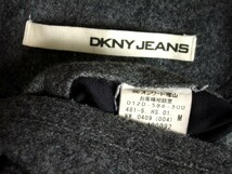 美品*DKNY JEANS ダナキャランジーンズ*濃グレー系*メンズ*5釦*厚手ウールジャケット*M*秋冬_画像4