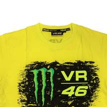 VR46 MONSTER ENERGY モンスターエナジー VR46 ロゴプリントTシャツ (XL)【並行輸入品】_画像3