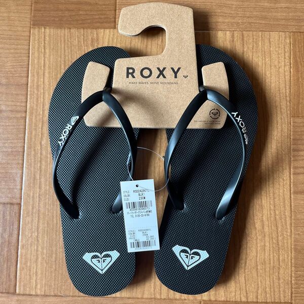 ROXY ロキシー ビーチサンダル ビーサン 黒 23㎝