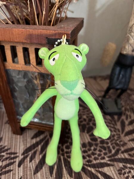 ピンクパンサー ぬいぐるみ キーホルダー グリーンパンサー マスコット レア 稀少 キャラクター