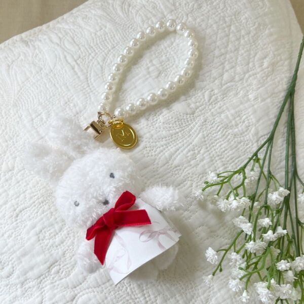 Miia ミーア miffy バッグチャーム ホワイト