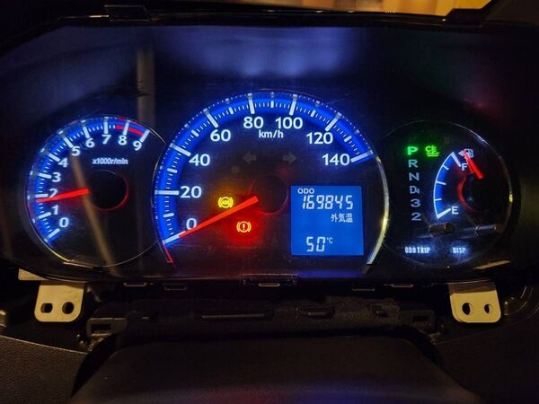 【希少】ダイハツ L175S ムーブ 4AT 自発光メーター 83800-B2P81 イモビ無し用