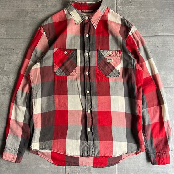 DENIM&SUPPLY ラルフローレン インド製 コットンシャツ 猫目ボタン