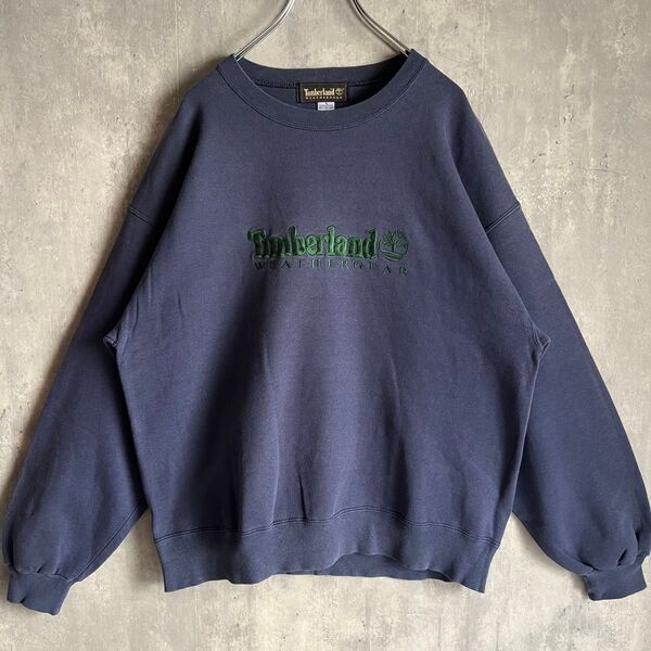 Timberland 90s USA製 刺ロゴ クルーネックスウェット L