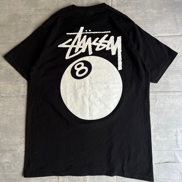 STUSSY ステューシー エイトボール 肉厚 プリントTシャツ Lサイズ