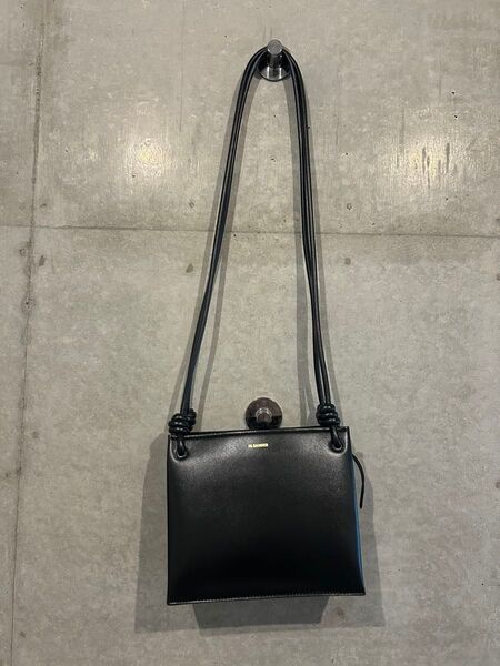 JIL SANDER ジルサンダー GIRO 廃盤 クロスボディバッグ ショルダーバッグ ハンドバッグ レザー ブラック 黒