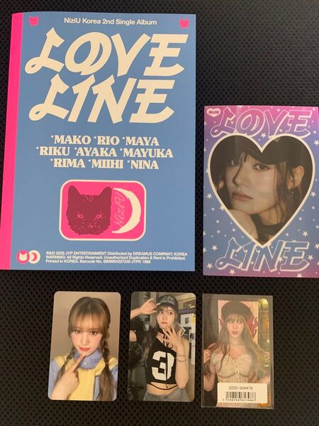 NiziU ニナ サノク ソニー タワレコ トレカ レンチキュラー LOVE LINE フォトブック