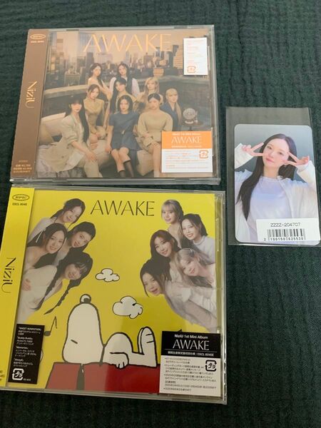 NiziU AWAKE リオ トレカ オンライン ラキドロ 挨拶会 通常盤 期間限定盤 新品未開封