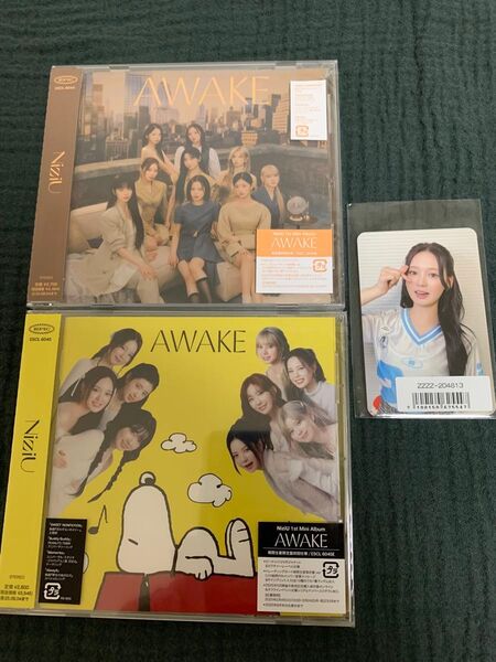 NiziU AWAKE リオ トレカ オンライン ラキドロ ユニフォーム 通常盤 期間限定盤 新品未開封