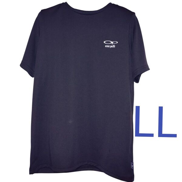 オーシャンパシフィック レディース 半袖 LL ブラック ジム ランニング ヨガ Tシャツ 黒 速乾 UV 吸汗 サーファー