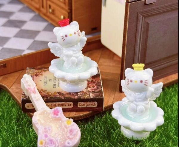 早い者勝ち 限定セール 超可愛い 超高品質 デコパーツ プラパーツ キティちゃん エンジェル サンリオ各1個→2個