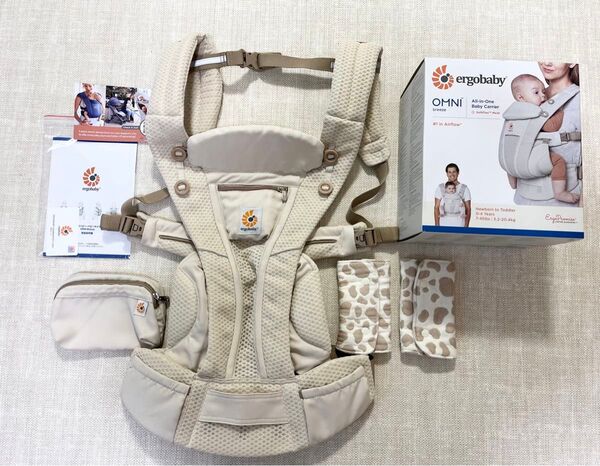 美品 エルゴベビー 抱っこ紐 オムニブリーズ ナチュラルベージュ
