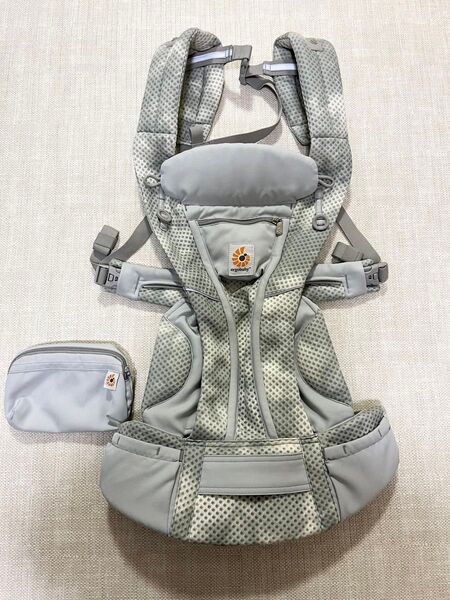 美品 エルゴベビー 抱っこ紐 オムニブリーズ タイダイグレー