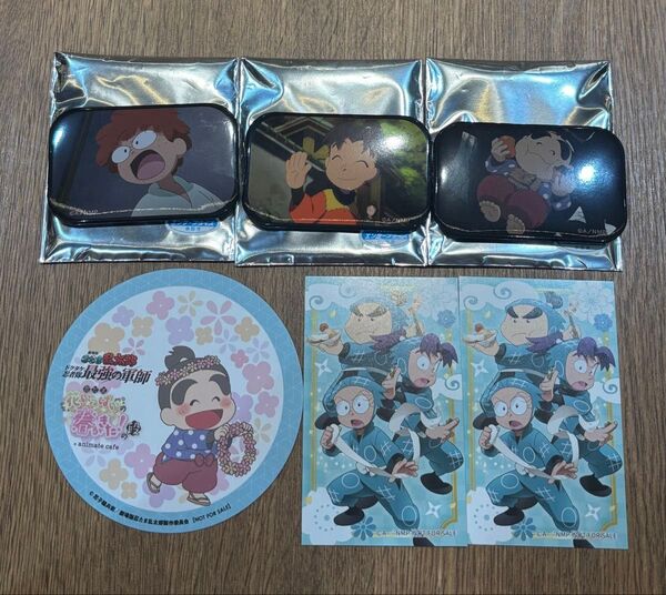 忍たま乱太郎 アニメイト キャラバッジコレクション 乱太郎 きり丸 しんべヱ ミニカード コースター